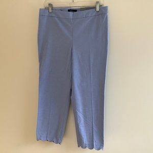 Talbots Chatham Crop Pant Cotton Blend Size 6 NWT Blue